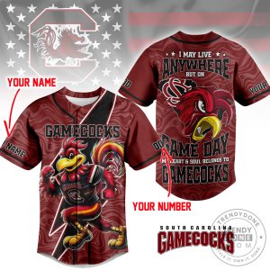 South Carolina Gamecocks Baseball Jersey Shirt Custom Name Number
