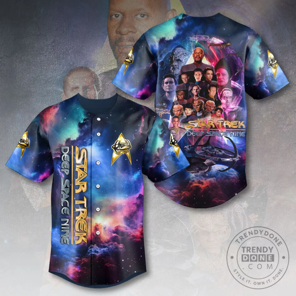 Star Trek Deep Space Nine Baseball Jersey n 2 Deep Space Galaxy