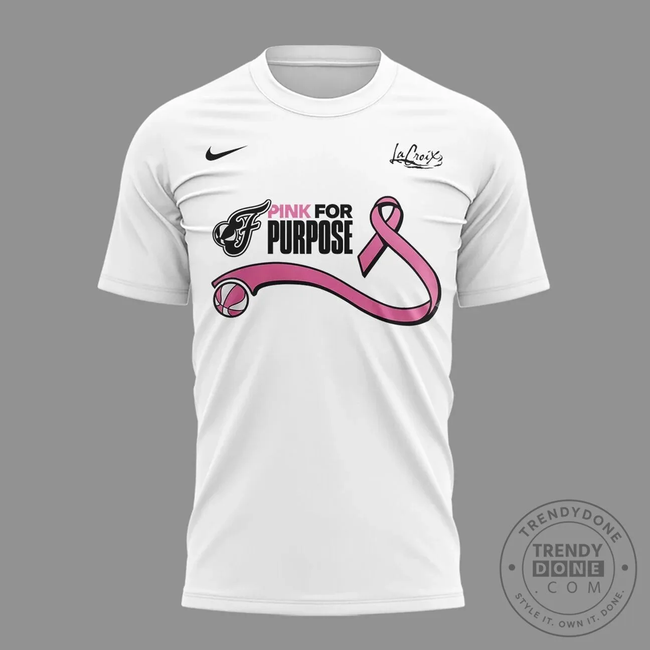 Pink For Purpose T-Shirt for Breast Cancer Awareness by Indiana Fever 8 Pink For Purpose T-Shirt for Breast Cancer Awareness by Indiana Fever