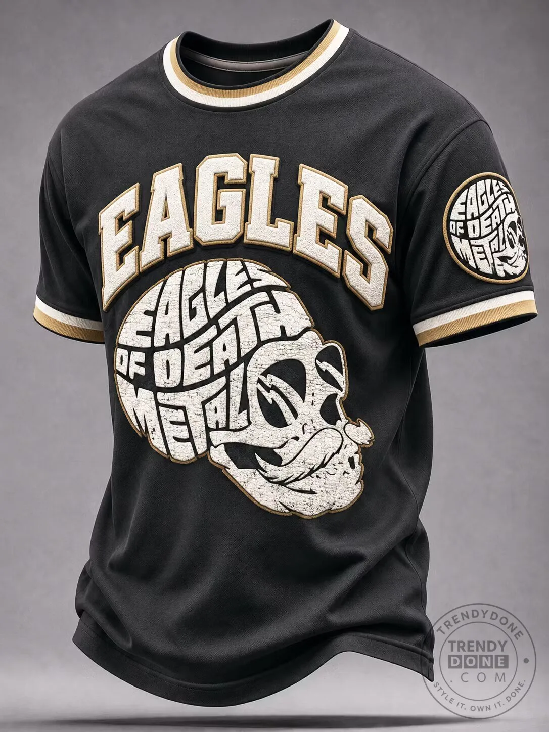 Eagles Of Death Metal Skull Logo Black Baseball Jersey