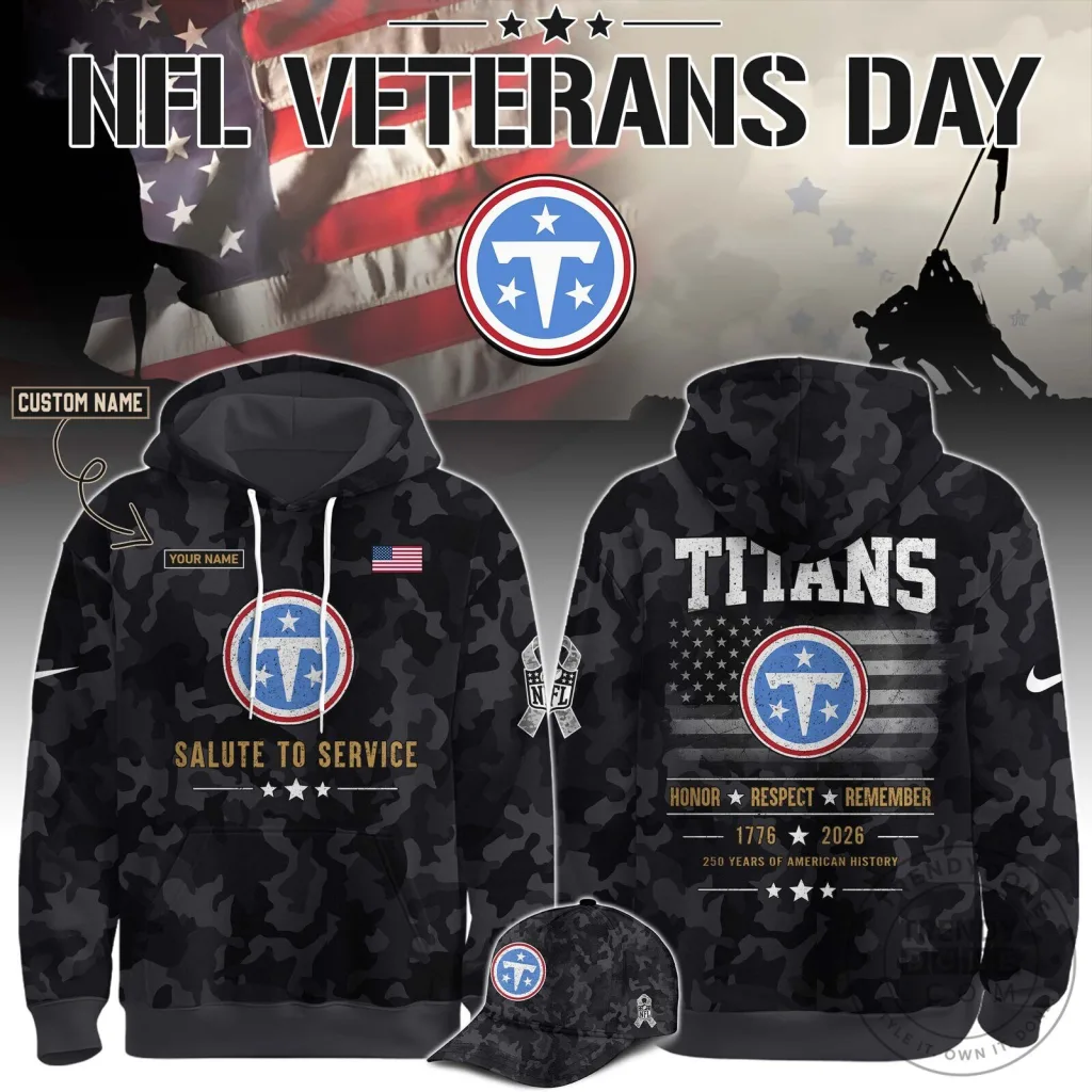Tennessee Titans NFL Veterans Day Salute To Service Camouflage Hoodie Tennessee Titans NFL Veterans Day Salute To Service Camouflage Hoodie