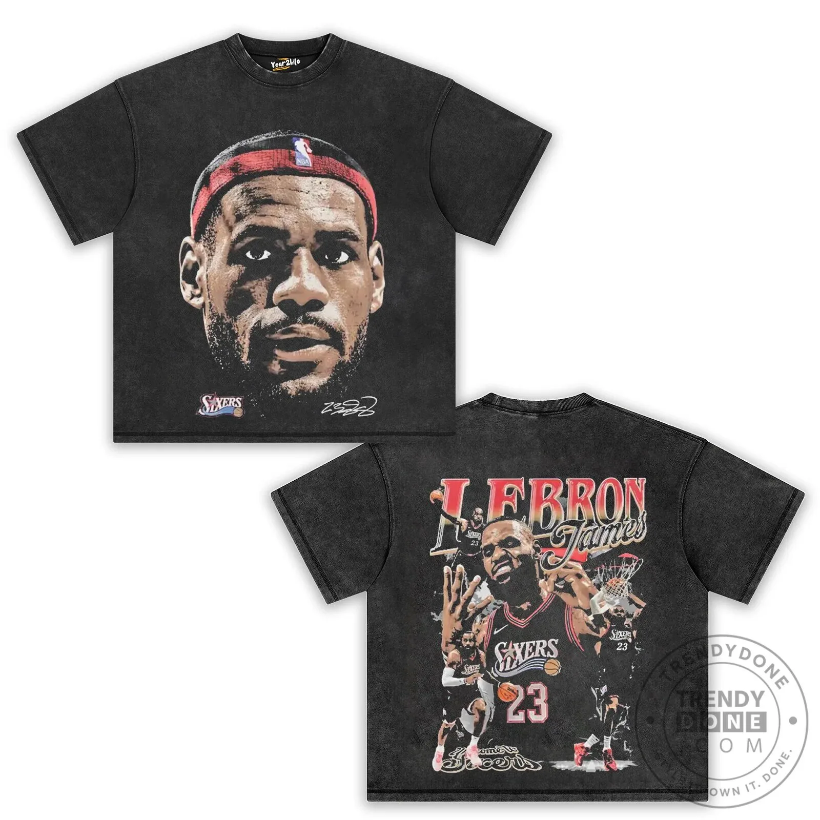 LeBron James Basketball Player Graphic Print Black T-Shirt 8 LeBron James Basketball Player Graphic Print Black T-Shirt