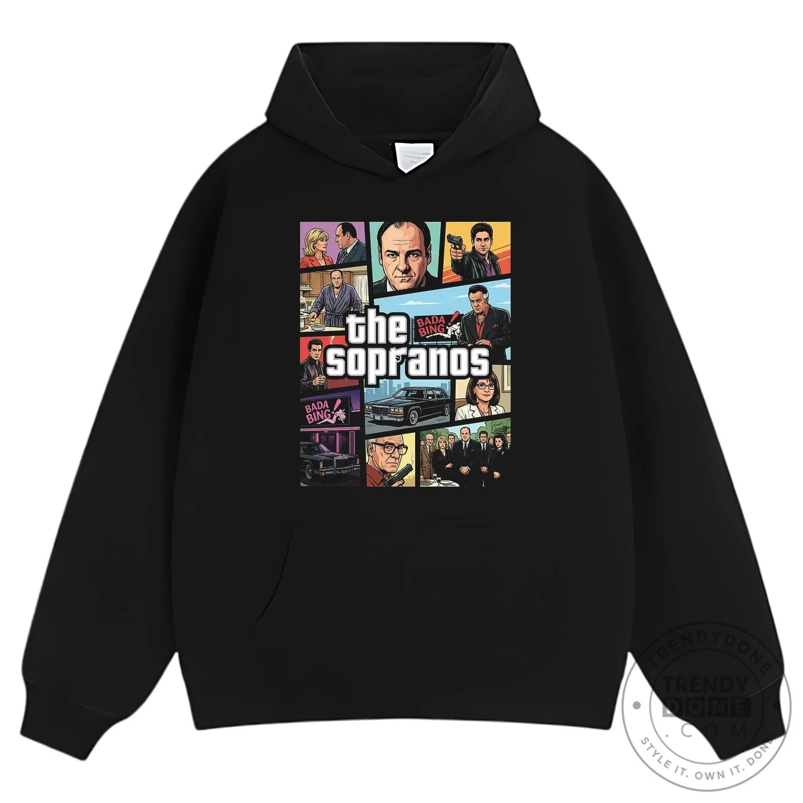 The Sopranos Television Series Characters Graphic T-Shirt 19 The Sopranos Television Series Characters Graphic T-Shirt