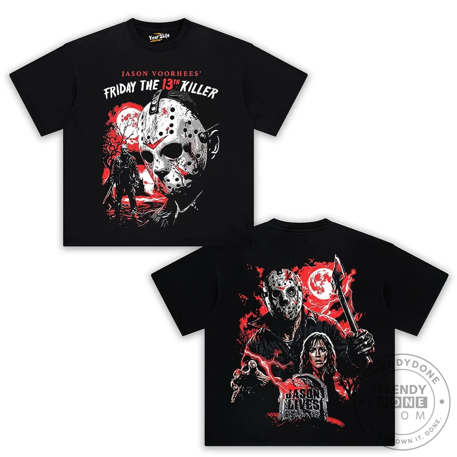 Jason Voorhees Friday The 13th Killer Horror Movie Washed T-Shirt 9 Jason Voorhees Friday The 13th Killer Horror Movie Washed T-Shirt