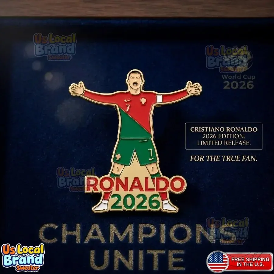 Cristiano Ronaldo Portugal 2026 World Cup Enamel Pin