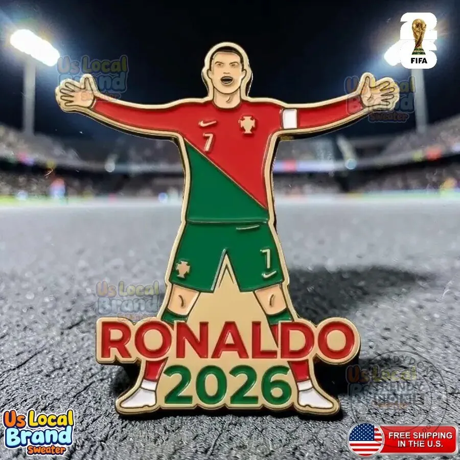 Cristiano Ronaldo Portugal 2026 World Cup Enamel Pin 3 Cristiano Ronaldo Portugal 2026 World Cup Enamel Pin