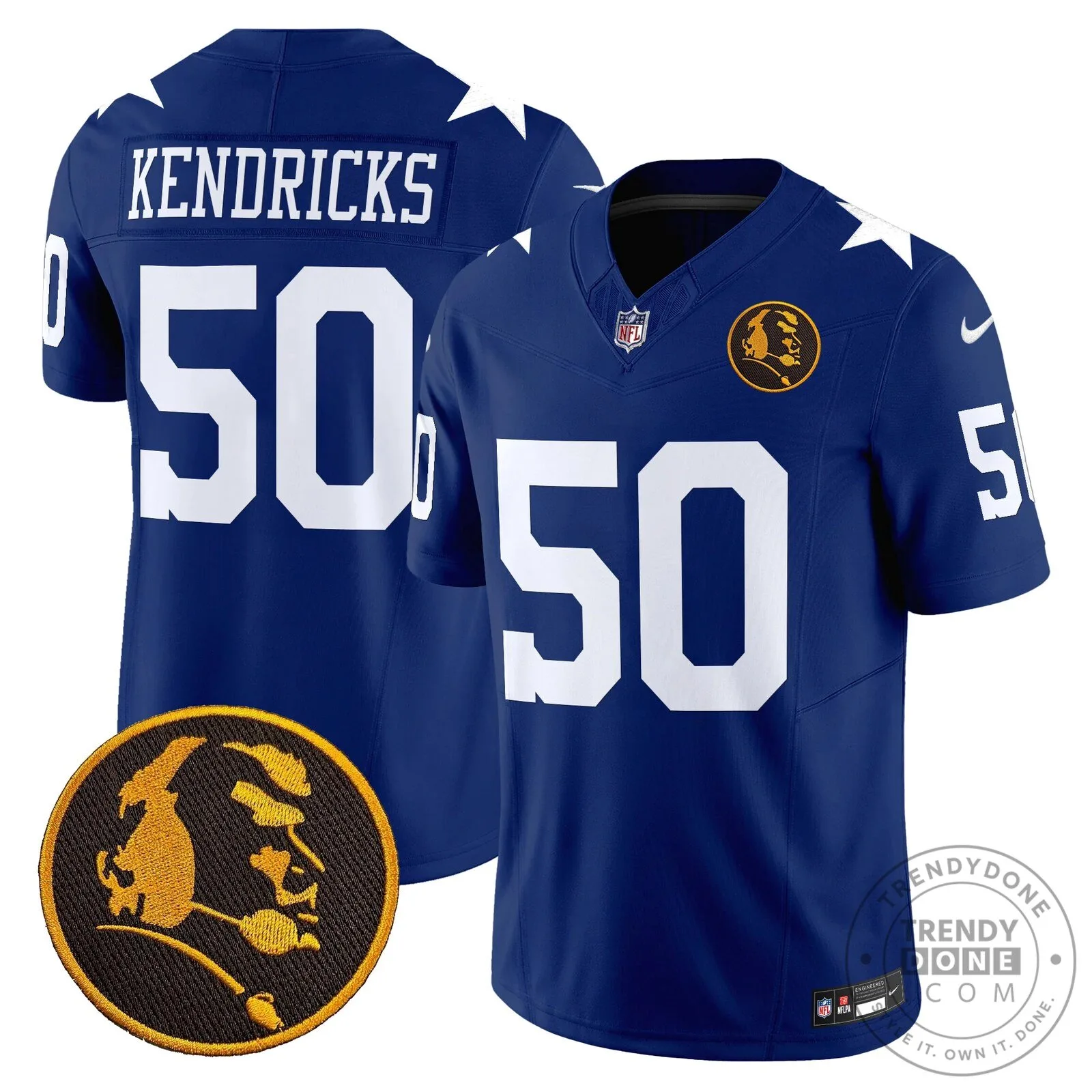 Dallas Cowboys Number 10 Football Jersey featuring John Madden Rush Design 80 Dallas Cowboys Number 10 Football Jersey featuring John Madden Rush Design