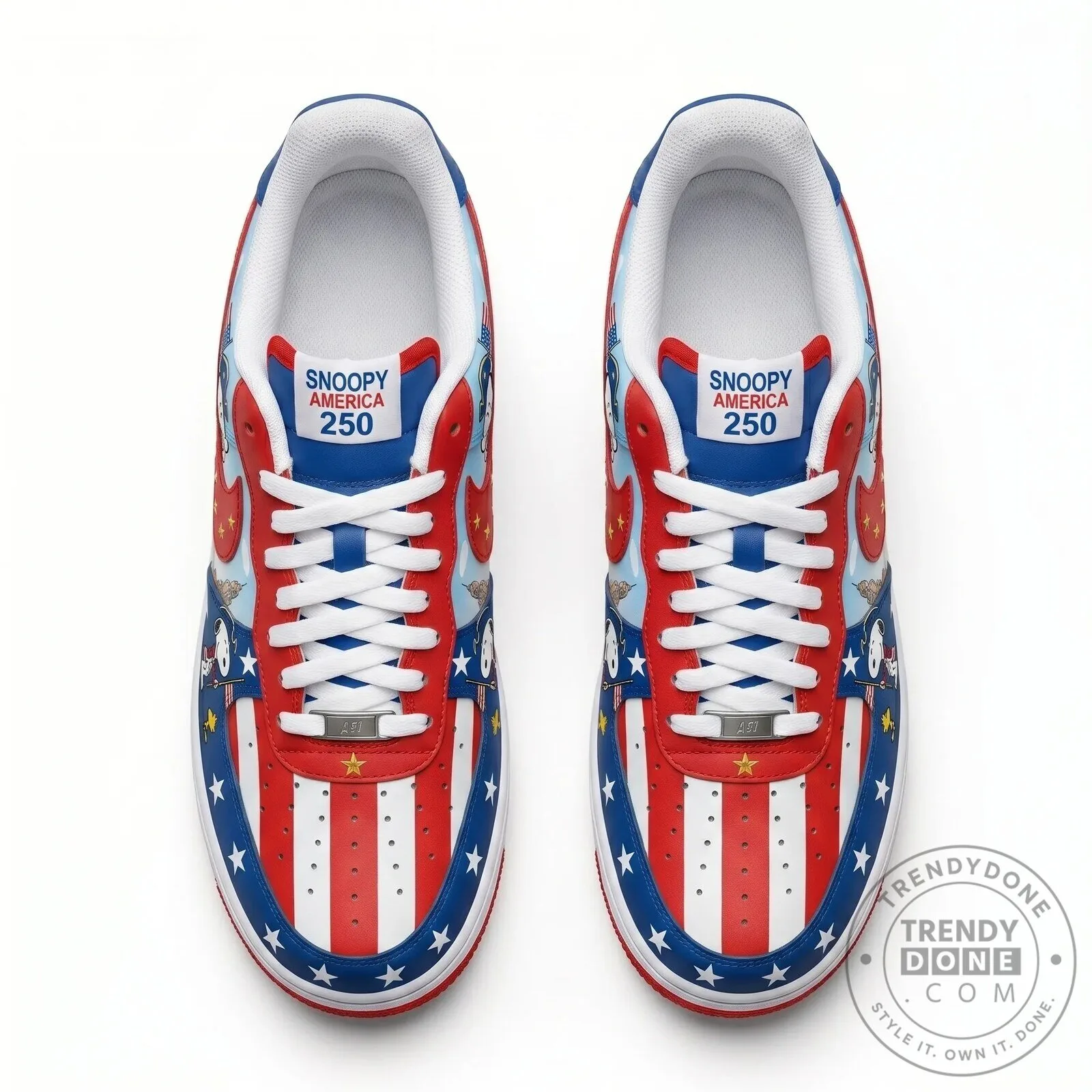 Snoopy 250 Years of America Low-Top Sneakers 9 Snoopy 250 Years of America Low-Top Sneakers