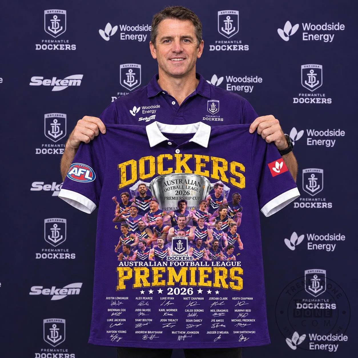 Fremantle Dockers 2026 Australian Football League Premiers Polo Shirt