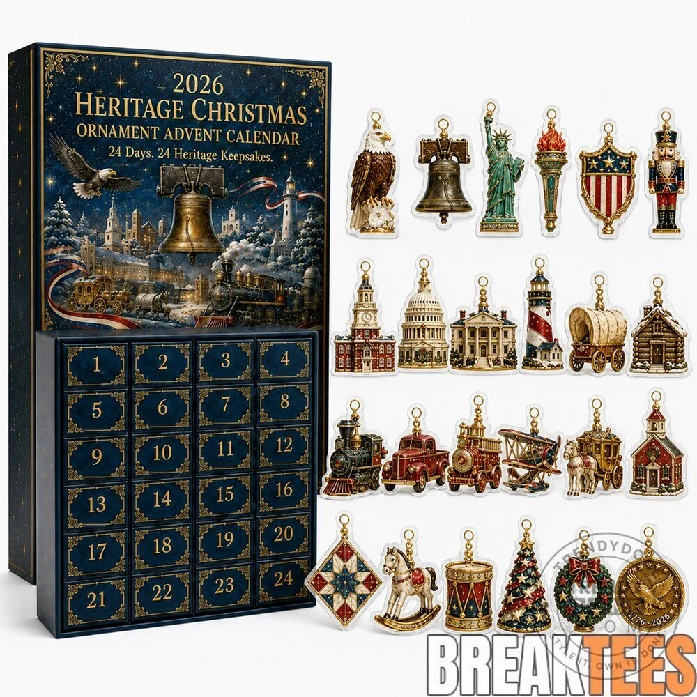 America 250th Anniversary Heritage Christmas Ornament Advent Calendar 2026
