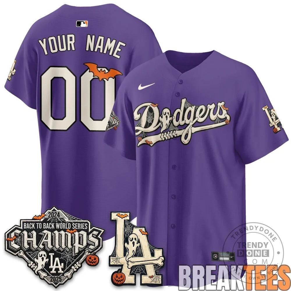 Los Angeles Dodgers Halloween World Series Champions Baseball Jersey 12 Los Angeles Dodgers Halloween World Series Champions Baseball Jersey