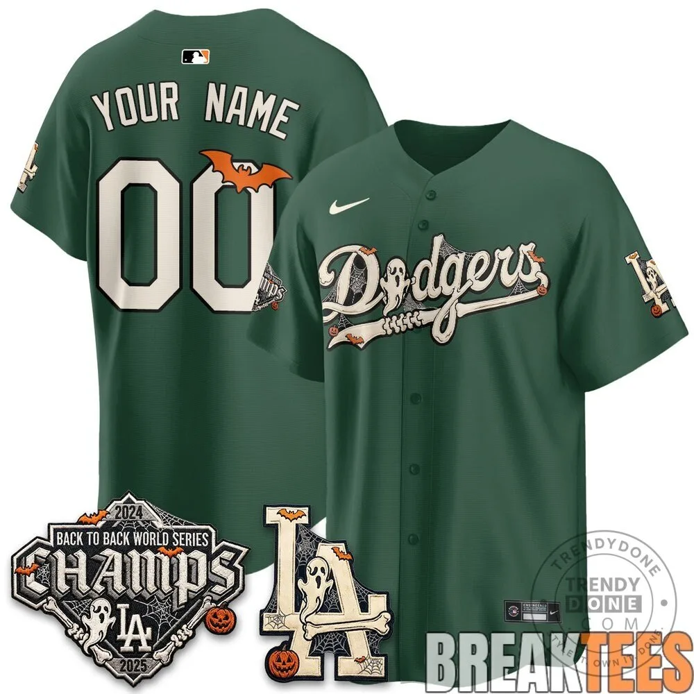 Los Angeles Dodgers Halloween World Series Champions Baseball Jersey 13 Los Angeles Dodgers Halloween World Series Champions Baseball Jersey
