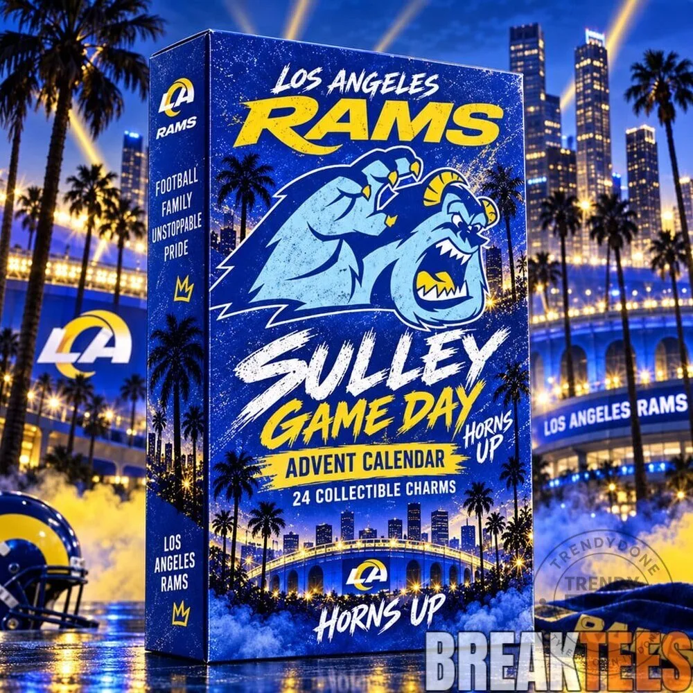 Los Angeles Rams Sulley Game Day Advent Calendar with 24 Collectible Charms 2D 7 Los Angeles Rams Sulley Game Day Advent Calendar with 24 Collectible Charms
