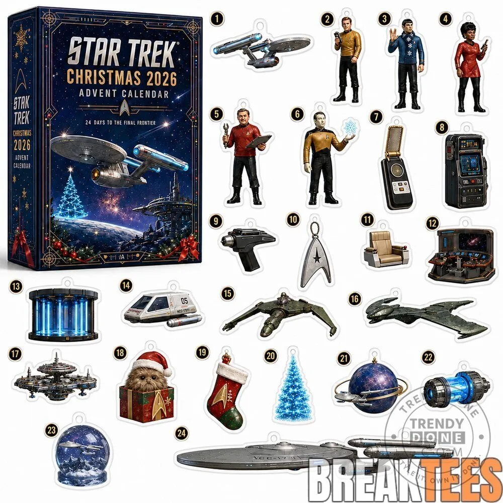 Star Trek Christmas Advent Calendar 2026 with 24 Days of Ornaments