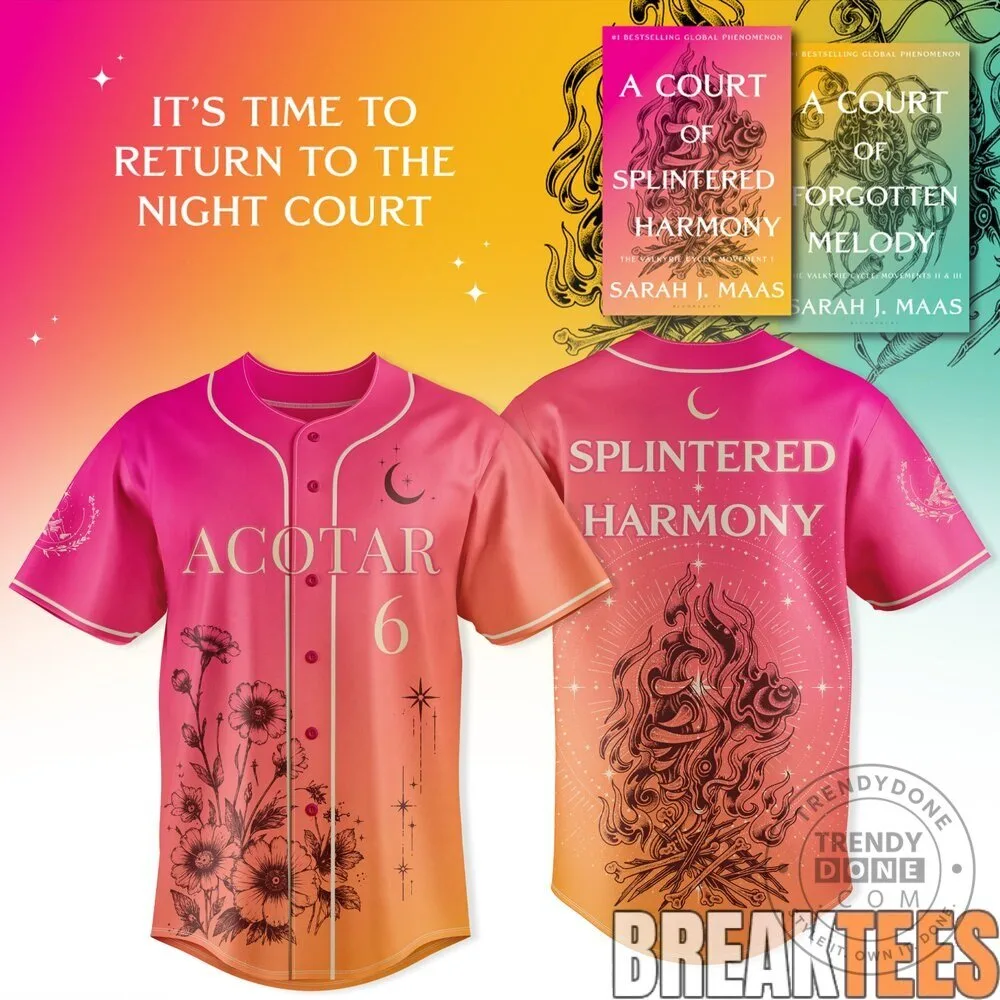 A Court of Thorns and Roses Splintered Harmony Baseball Jersey 14 A Court of Thorns and Roses Splintered Harmony Baseball Jersey
