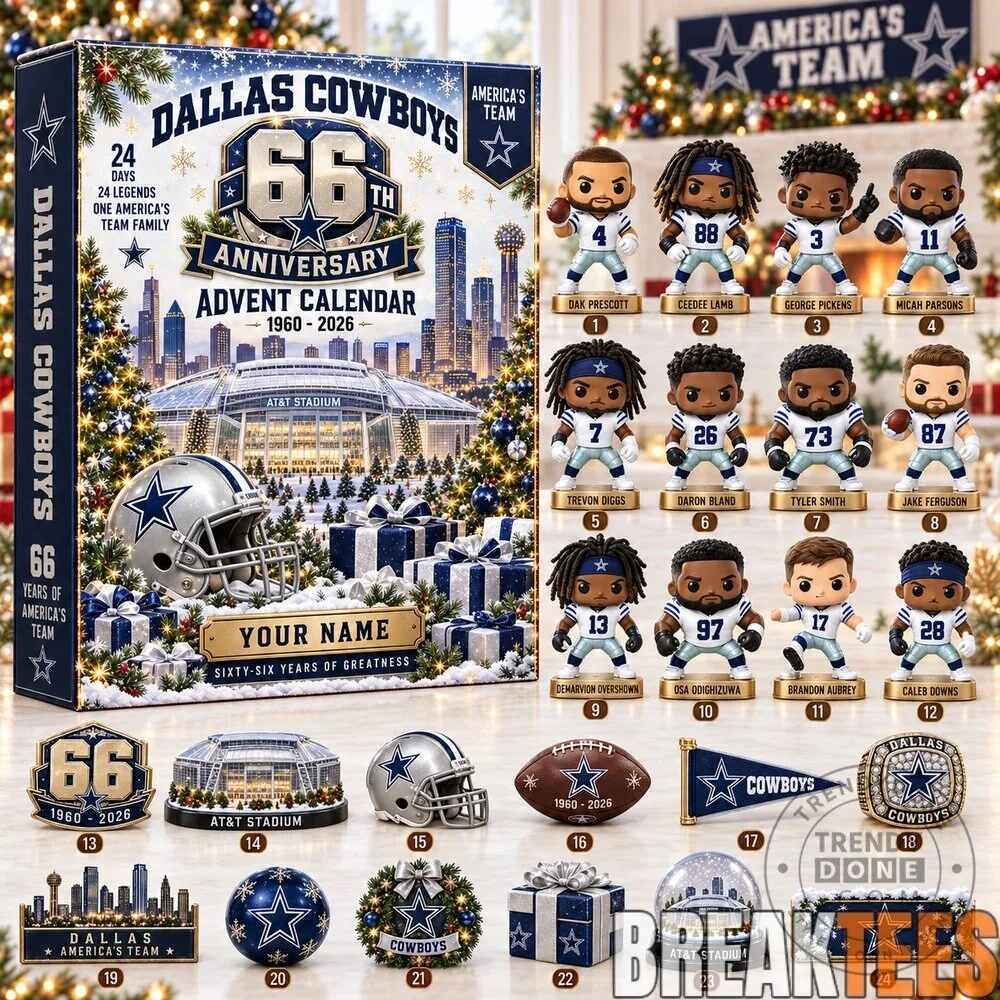 Dallas Cowboys 66th Anniversary Christmas Advent Calendar
