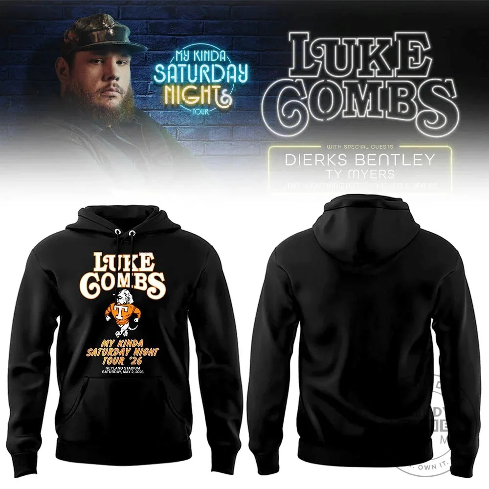 2026 My Kinda Saturday Night Tour Hoodie featuring Luke Combs at Neyland Stadium 2 2026 My Kinda Saturday Night Tour Hoodie featuring Luke Combs at Neyland Stadium