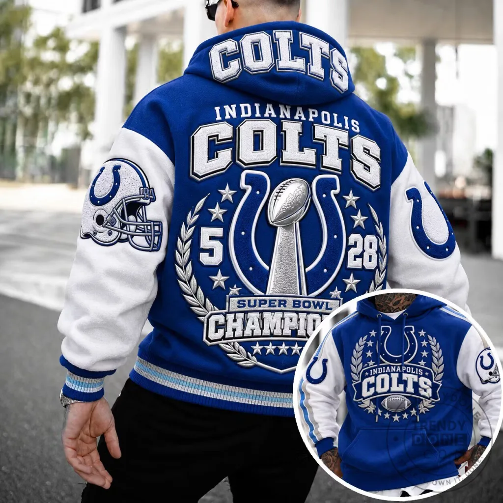 Varsity Hoodie for Super Bowl Champions Indianapolis Colts Varsity Hoodie for Super Bowl Champions Indianapolis Colts