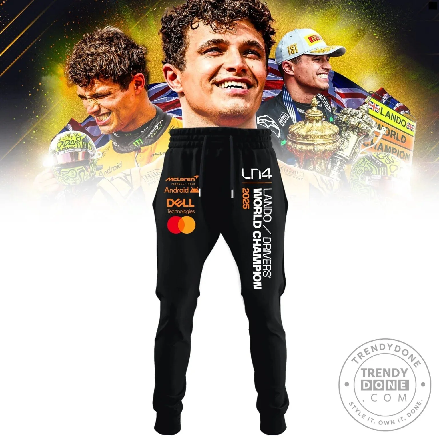 Lando Norris World Champion First Time Champion T-Shirt 9 Lando Norris World Champion First Time Champion T-Shirt
