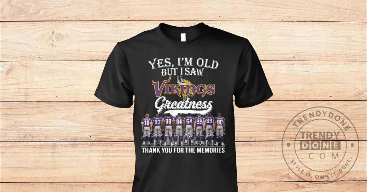 Minnesota Football Vikings Greatness Legends Thank You For The Memories T-Shirt 5 Minnesota Football Vikings Greatness Legends Thank You For The Memories T-Shirt