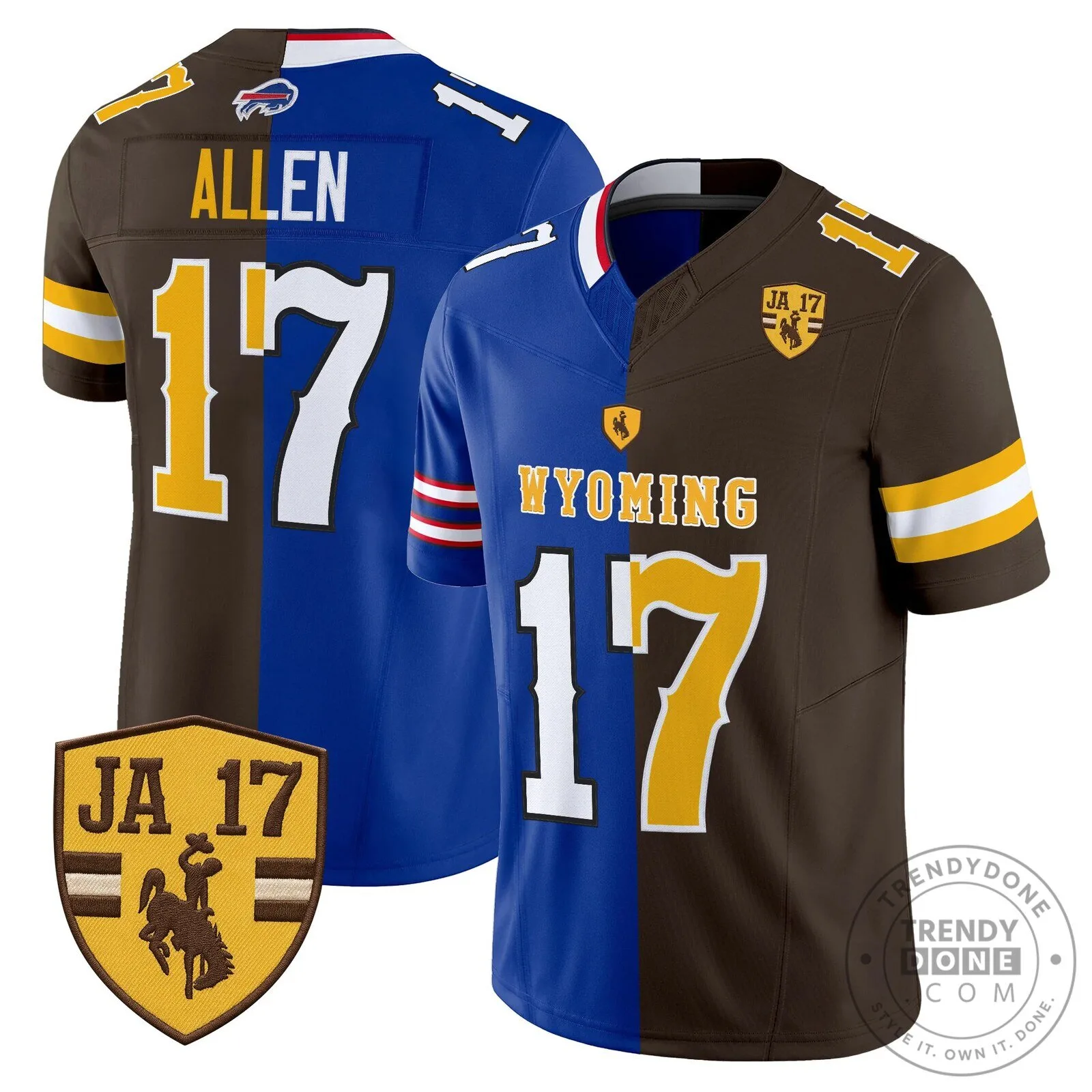 Retro Football Jersey of Josh Allen from Wyoming Cowboys 7 Retro Football Jersey of Josh Allen from Wyoming Cowboys