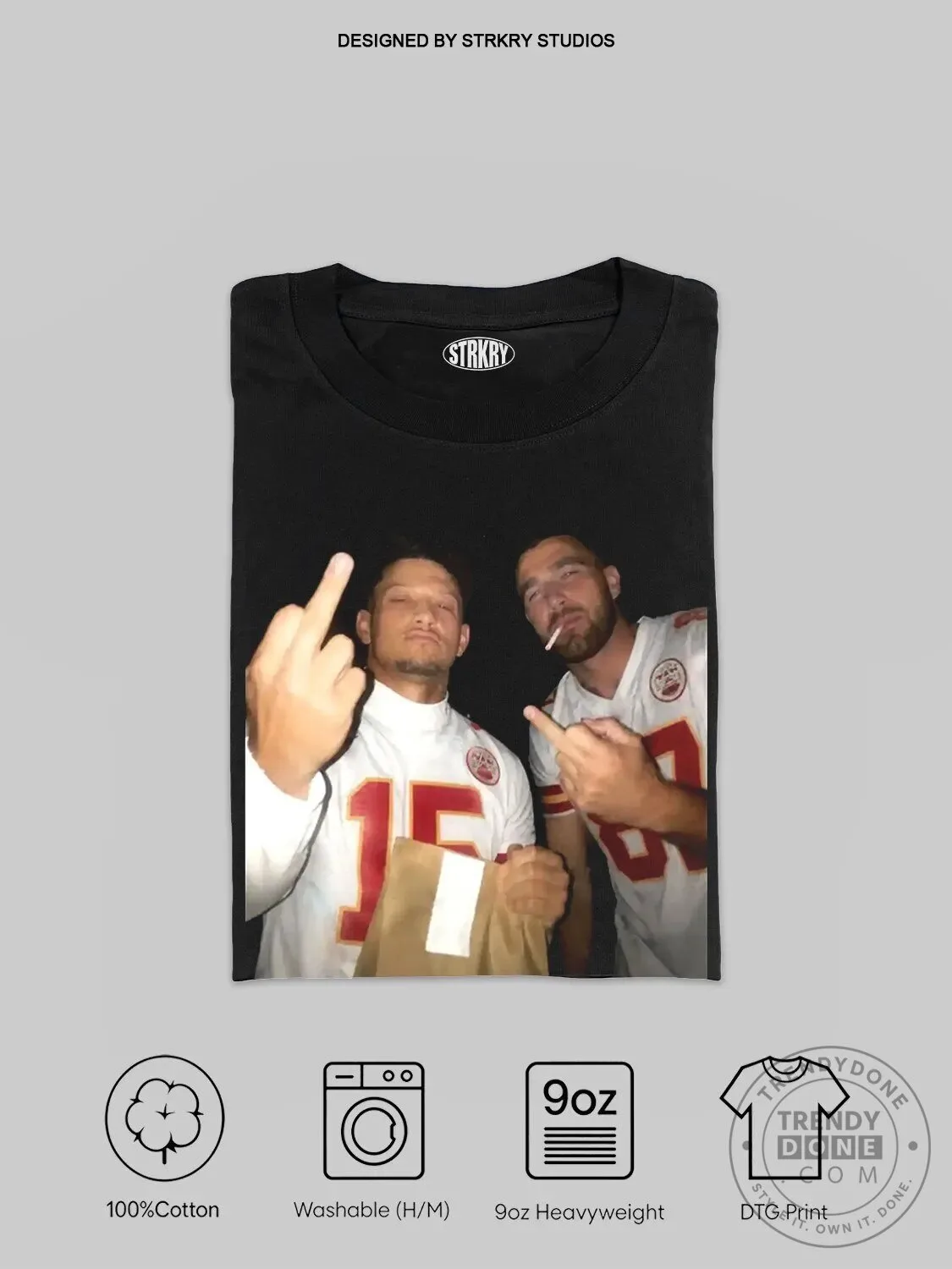 Kansas City Chiefs T-Shirt featuring Patrick Mahomes and Travis Kelce