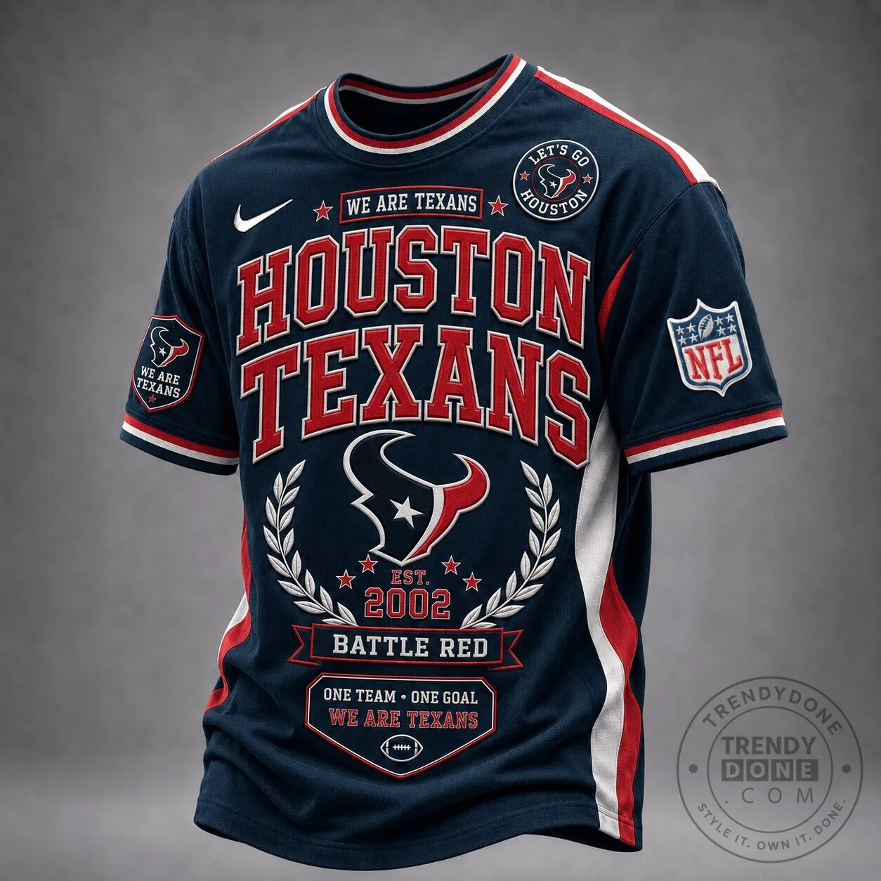 Houston Texans Football Team Fan Game Day Classic Jersey