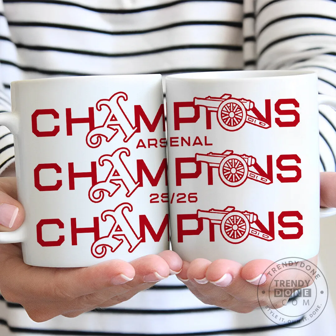 Ceramic Mug for Premier League Champions 2025-2026 - Arsenal Football Club