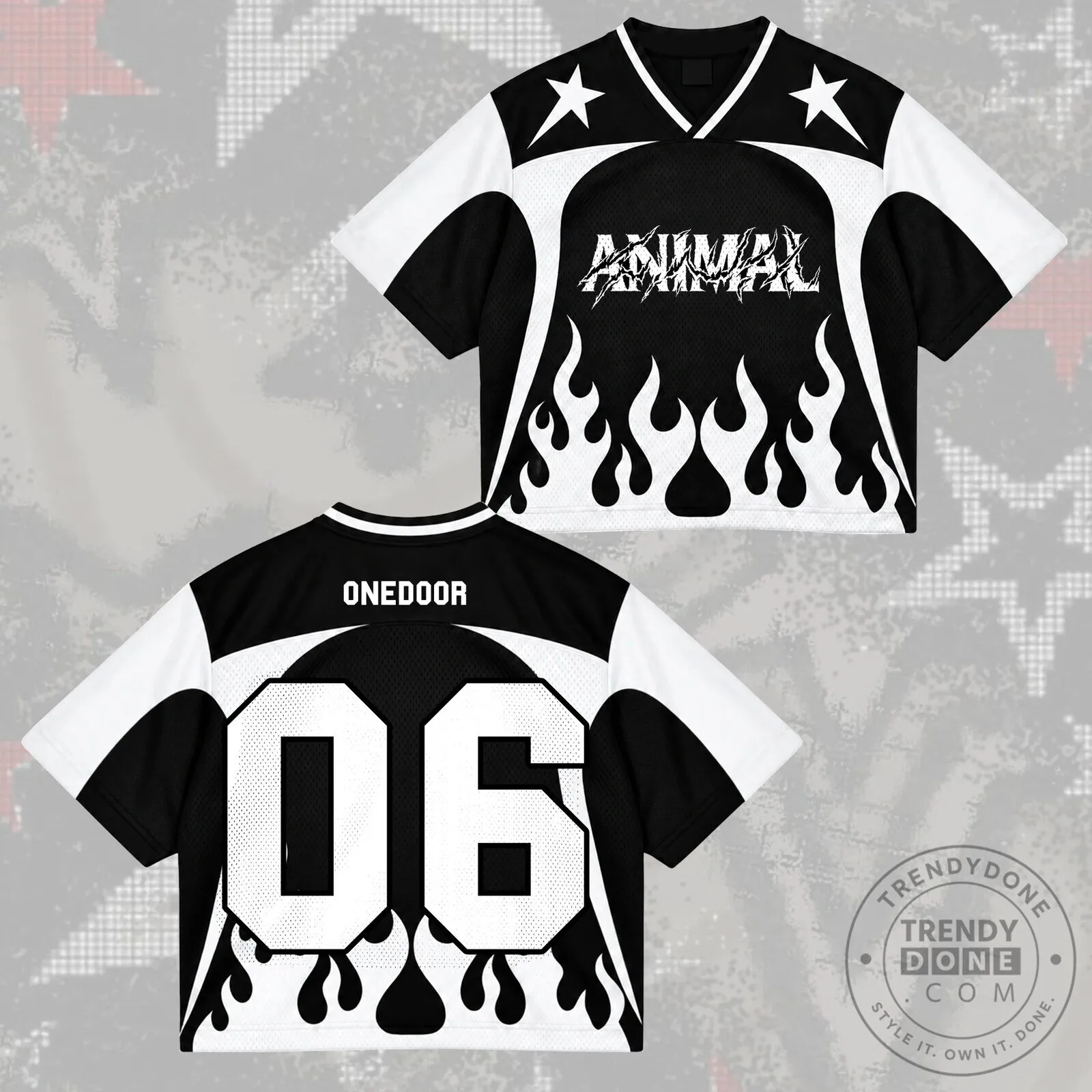 Animal Leehan Number 20 Cyber Grunge Mixed Mesh Jersey 13 Animal Leehan Number 20 Cyber Grunge Mixed Mesh Jersey