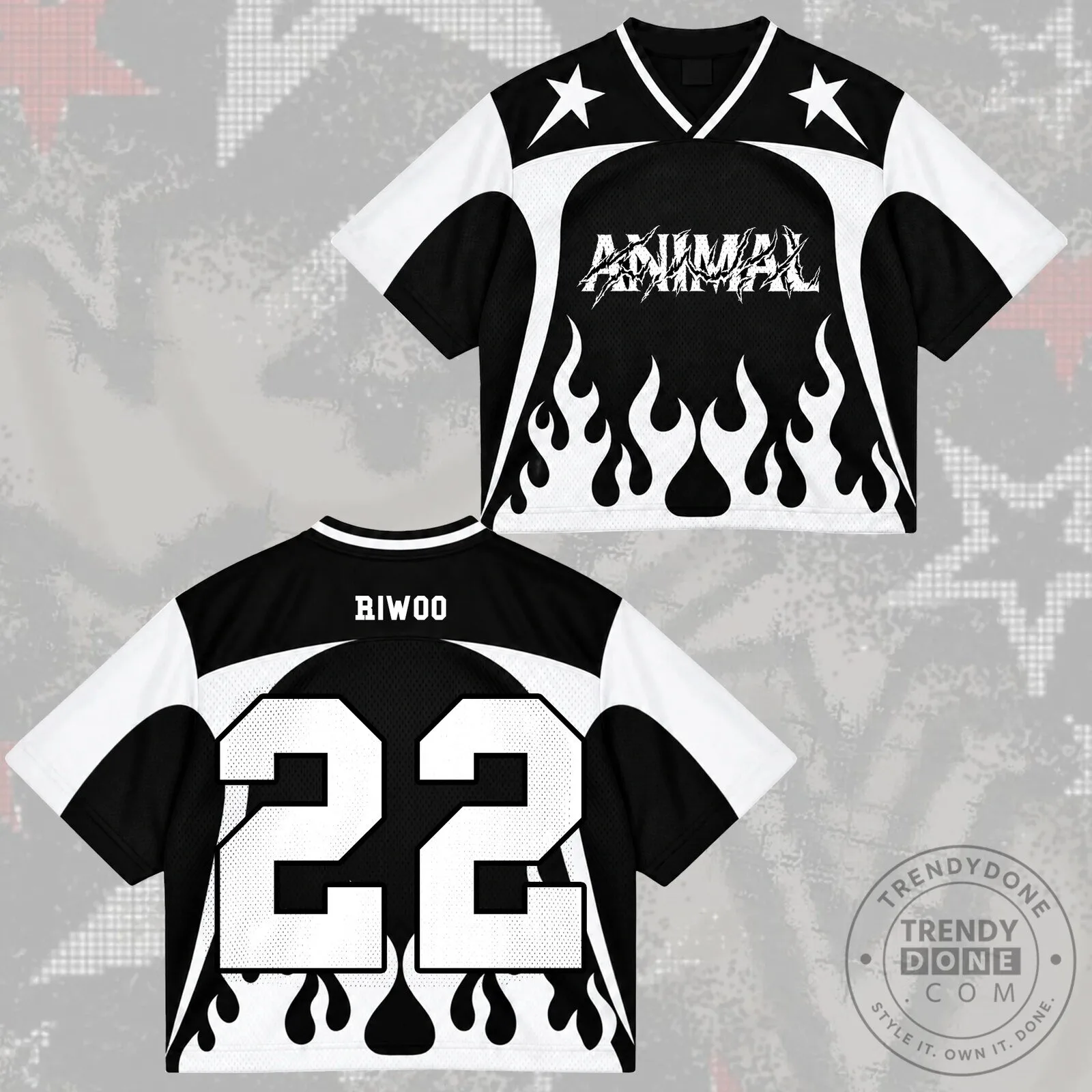 Animal Leehan Number 20 Cyber Grunge Mixed Mesh Jersey 14 Animal Leehan Number 20 Cyber Grunge Mixed Mesh Jersey
