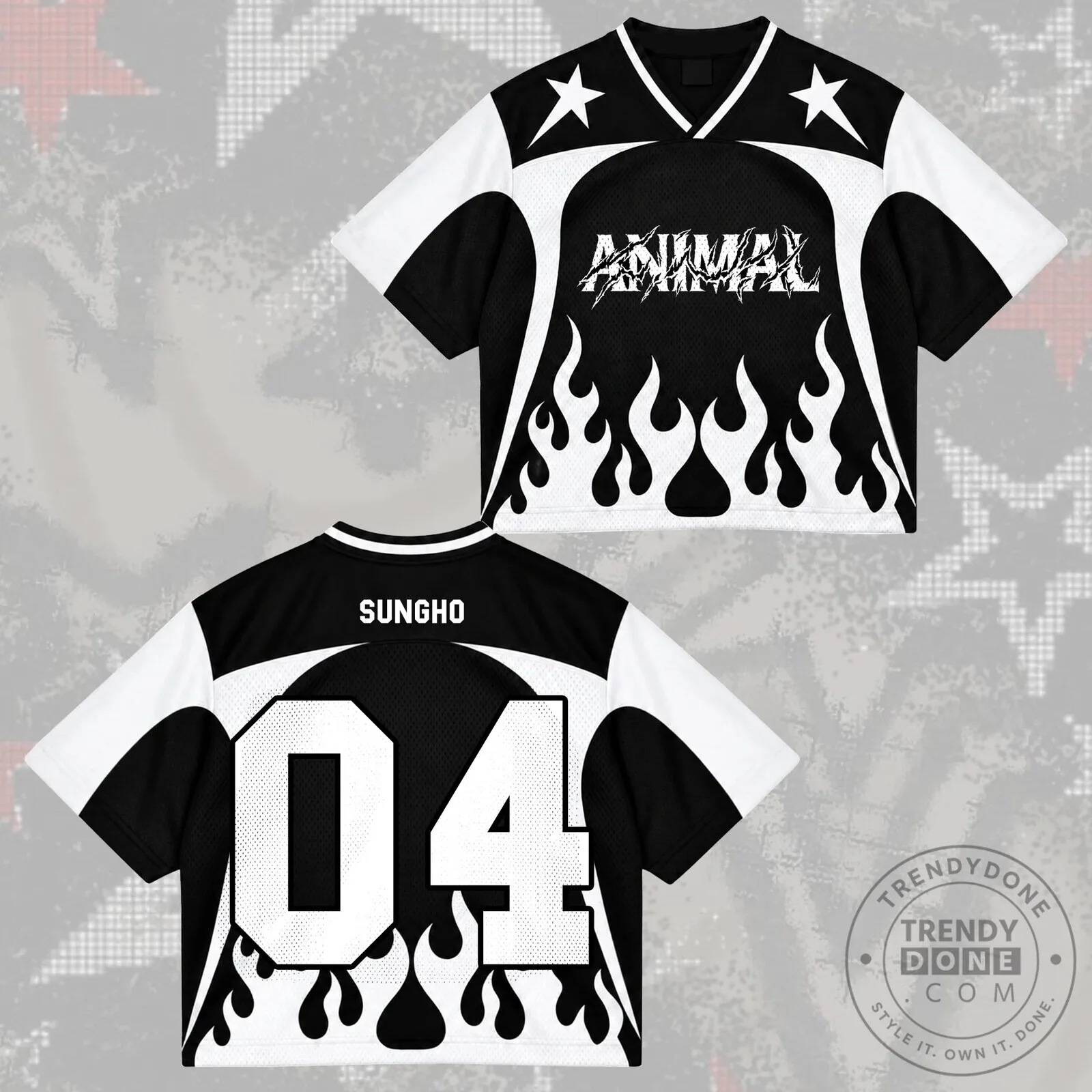 Animal Leehan Number 20 Cyber Grunge Mixed Mesh Jersey 15 Animal Leehan Number 20 Cyber Grunge Mixed Mesh Jersey