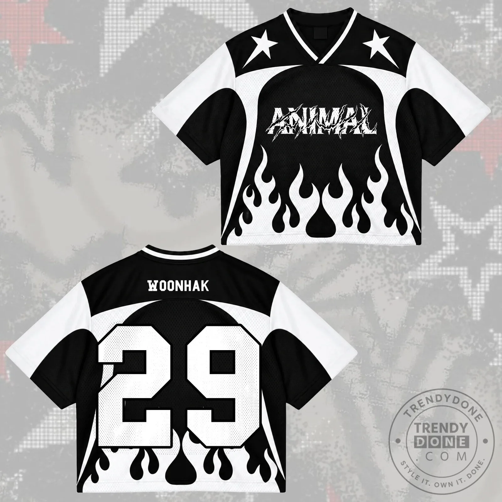 Animal Leehan Number 20 Cyber Grunge Mixed Mesh Jersey 17 Animal Leehan Number 20 Cyber Grunge Mixed Mesh Jersey