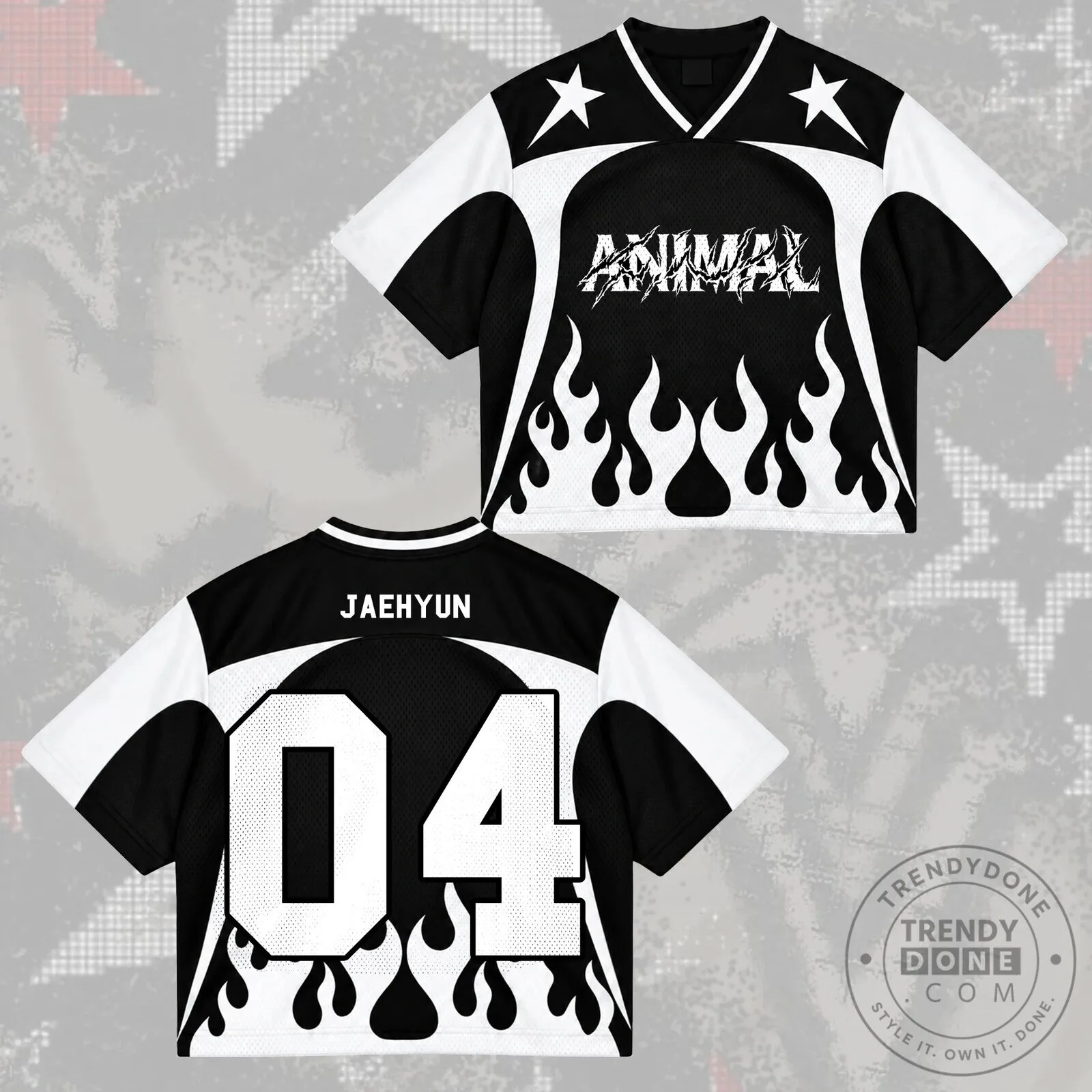 Animal Leehan Number 20 Cyber Grunge Mixed Mesh Jersey 18 Animal Leehan Number 20 Cyber Grunge Mixed Mesh Jersey