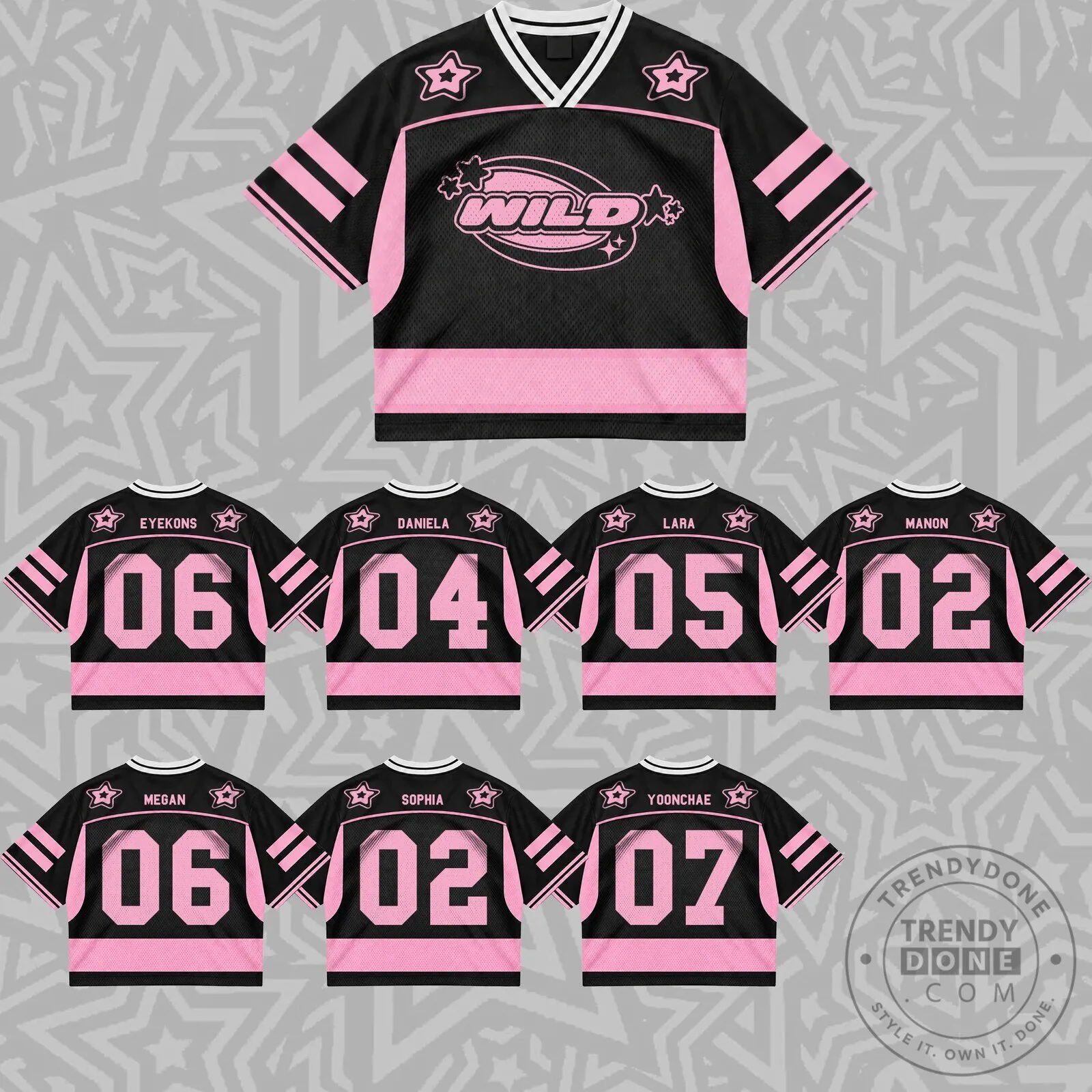 Ethereal Animal Eyekons Club Pastel Coquette Mesh Hockey Jersey 19 Ethereal Animal Eyekons Club Pastel Coquette Mesh Hockey Jersey