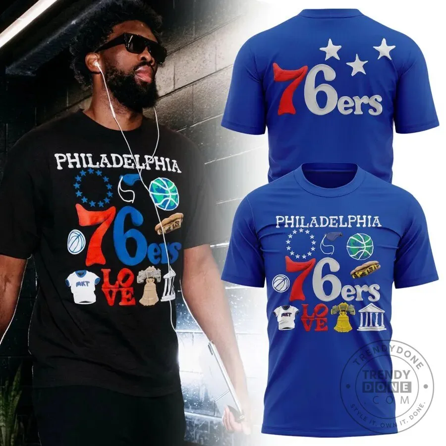 Limited Edition Shirt by MARKET featuring 76ers NBA Design