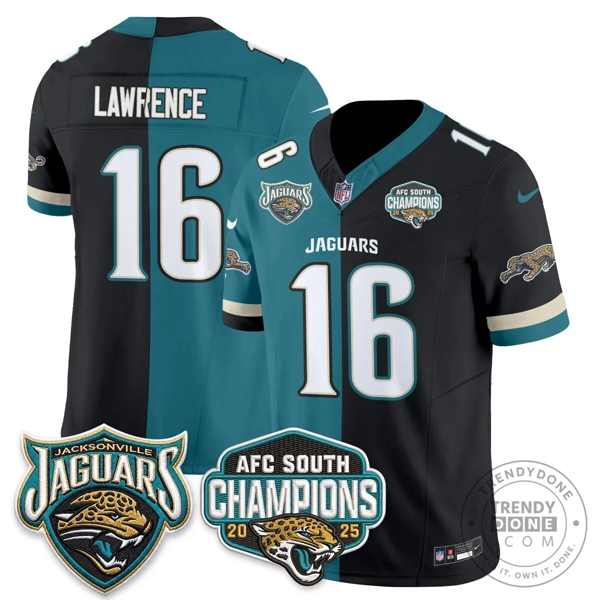Jacksonville Jaguars Trevor Lawrence Split Edition Vapor Football Jersey