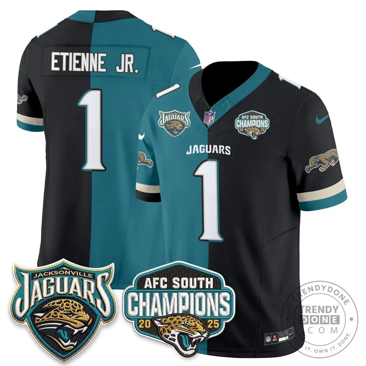 Jacksonville Jaguars Trevor Lawrence Split Edition Vapor Football Jersey 24 Jacksonville Jaguars Trevor Lawrence Split Edition Vapor Football Jersey