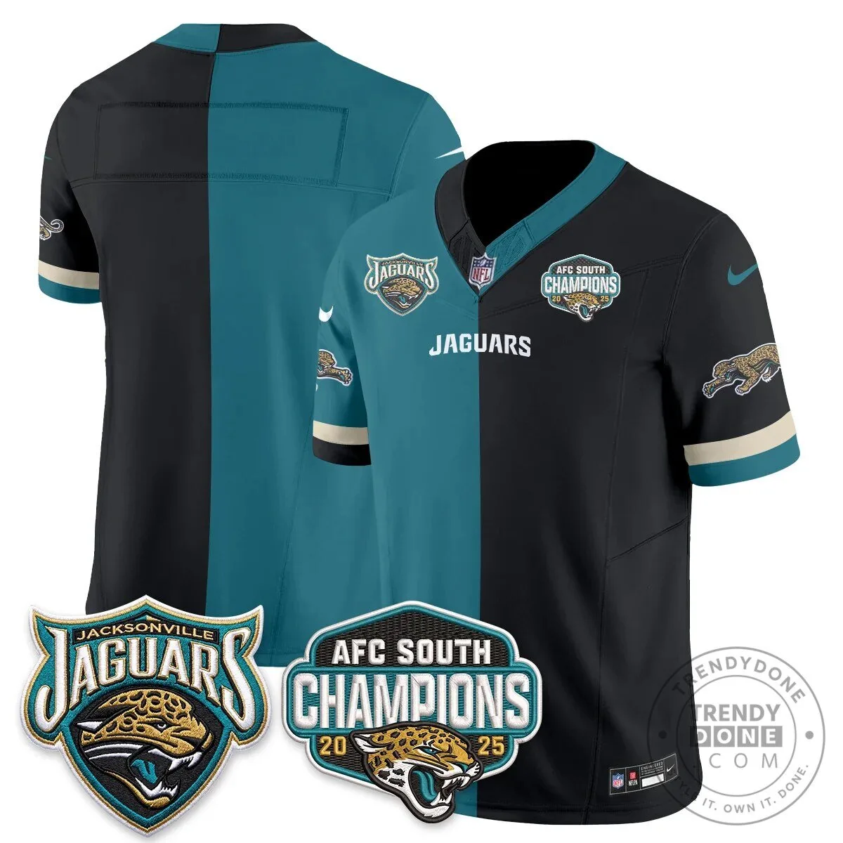 Jacksonville Jaguars Trevor Lawrence Split Edition Vapor Football Jersey 30 Jacksonville Jaguars Trevor Lawrence Split Edition Vapor Football Jersey