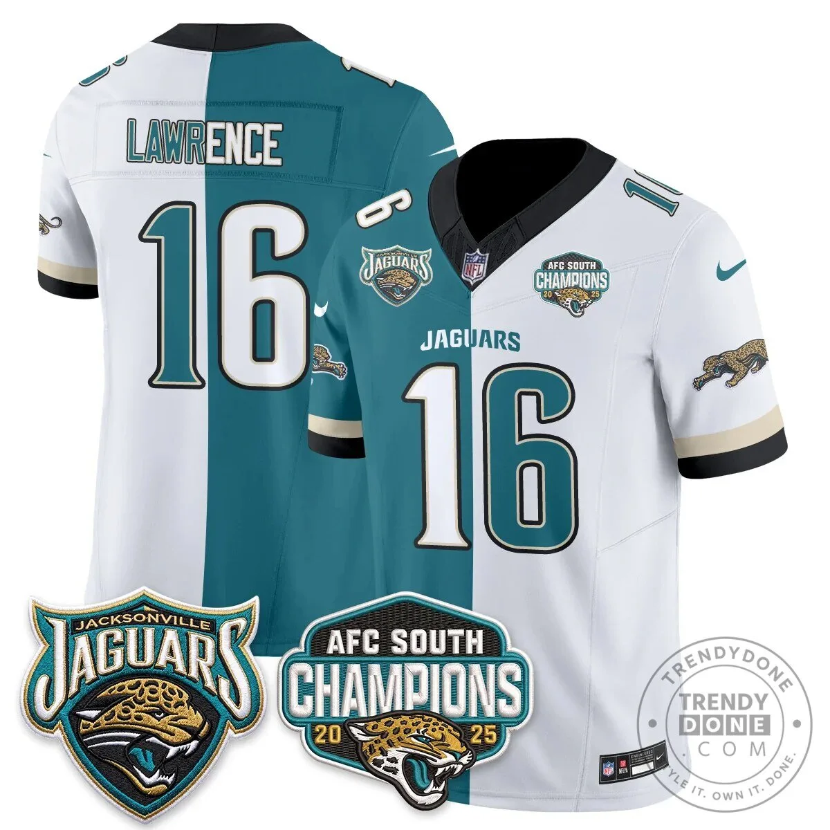 Jacksonville Jaguars Trevor Lawrence Split Edition Vapor Football Jersey 32 Jacksonville Jaguars Trevor Lawrence Split Edition Vapor Football Jersey