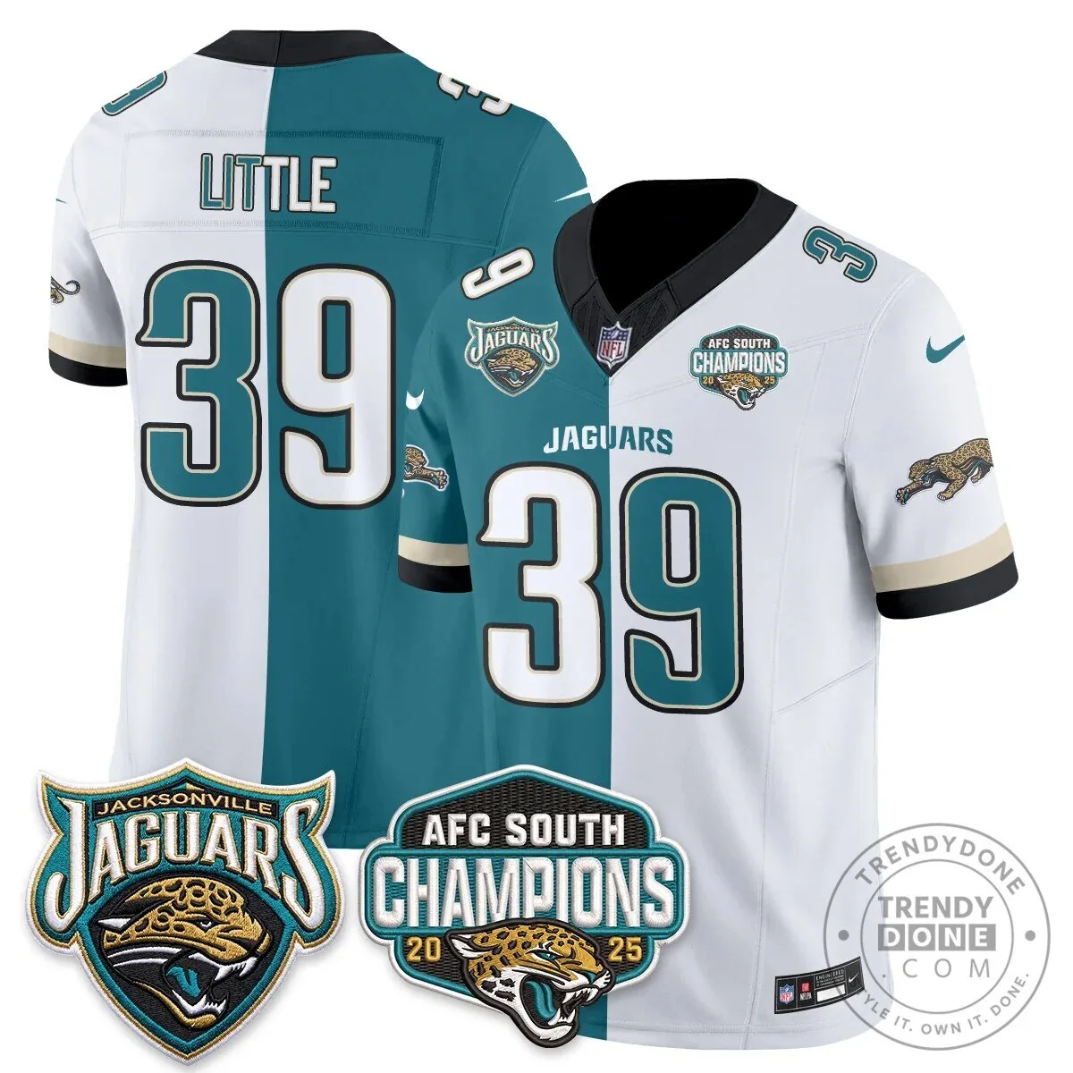 Jacksonville Jaguars Trevor Lawrence Split Edition Vapor Football Jersey 39 Jacksonville Jaguars Trevor Lawrence Split Edition Vapor Football Jersey