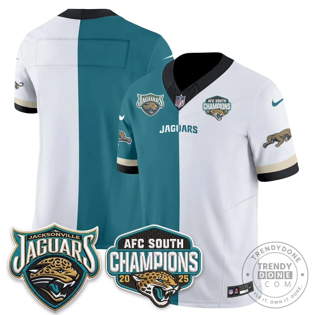 Jacksonville Jaguars Trevor Lawrence Split Edition Vapor Football Jersey 40 Jacksonville Jaguars Trevor Lawrence Split Edition Vapor Football Jersey