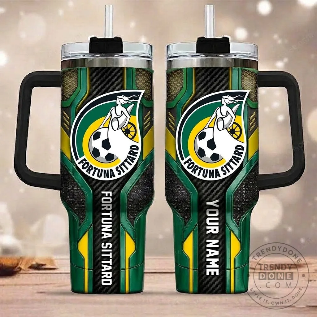 Fortuna Sittard Football Club Insulated Stainless Steel Tumbler with Handle