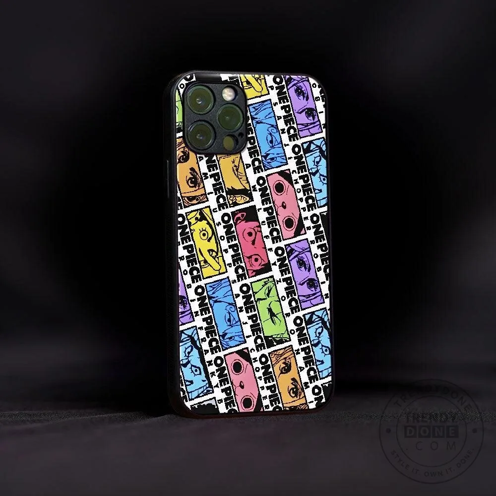 One Piece Anime Characters Pattern iPhone Case