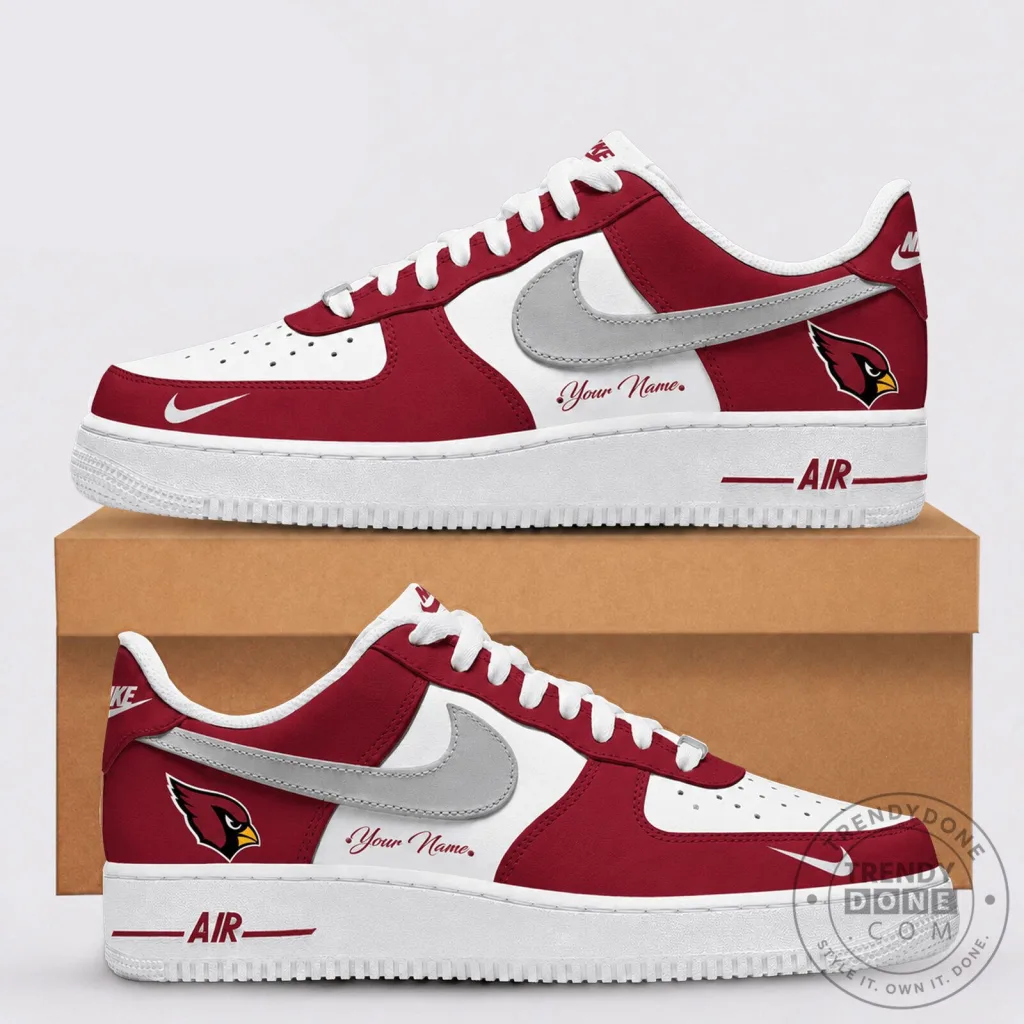 Arizona Cardinals Custom Name Air Force 1 Sneakers