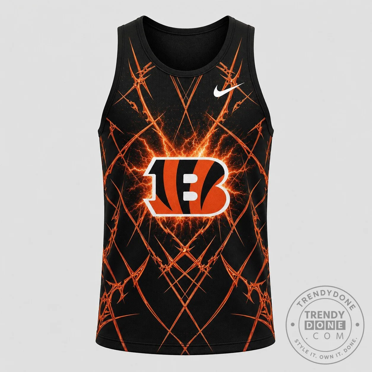 Cincinnati Bengals National Football League Dynamic Graphic Black Tank Top 2 Cincinnati Bengals National Football League Dynamic Graphic Black Tank Top