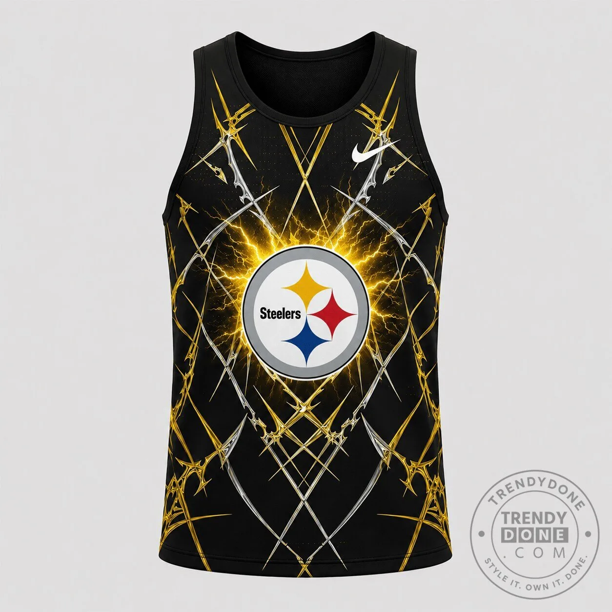 Pittsburgh Steelers Dynamic Graphic Black Tank Top
