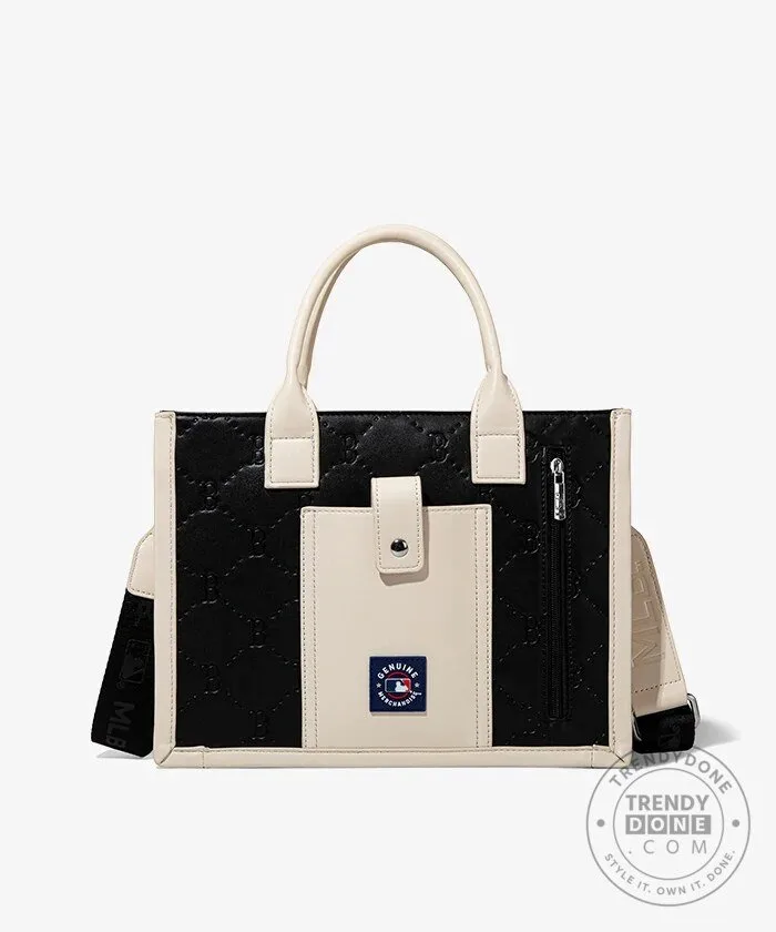 Boston Red Sox Baseball Quilted Tote Bag with Stitching 41 Boston Red Sox Baseball Quilted Tote Bag with Stitching