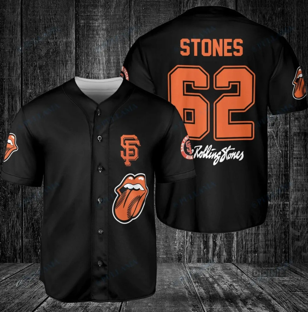 Rolling Stones Baseball Fan Gear Jersey - San Francisco Giants Edition