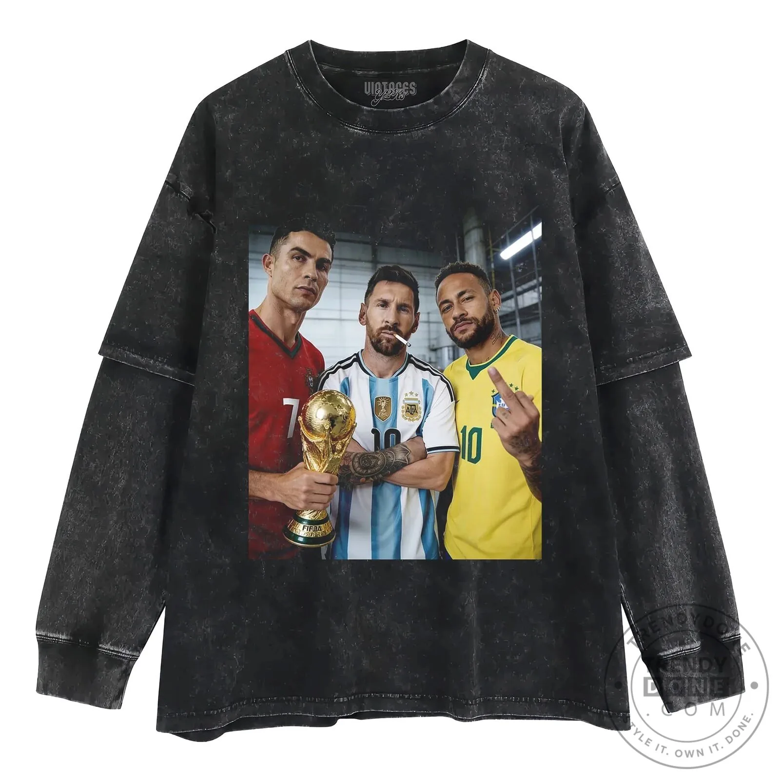 Cristiano Ronaldo Lionel Messi Neymar Jr World Cup Football T-Shirt 14 Cristiano Ronaldo Lionel Messi Neymar Jr World Cup Football T-Shirt
