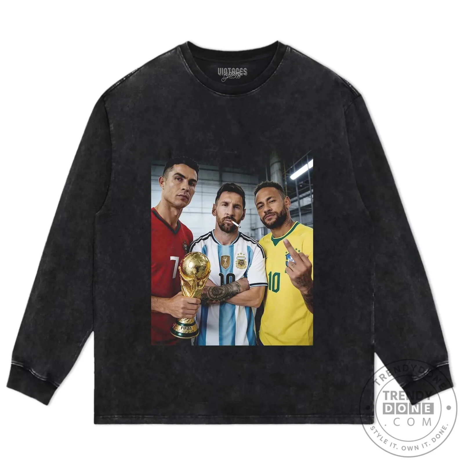 Cristiano Ronaldo Lionel Messi Neymar Jr World Cup Football T-Shirt 16 Cristiano Ronaldo Lionel Messi Neymar Jr World Cup Football T-Shirt
